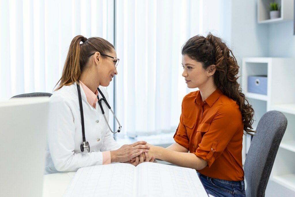 doctor, patient, gynecologist, women, females, healthcare and medicine, hospital, medical clinic, medicine, nurse, female doctor